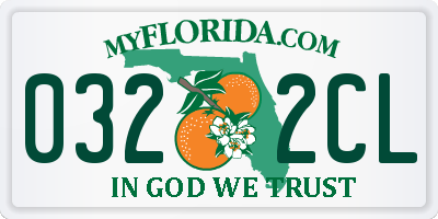 FL license plate 0322CL