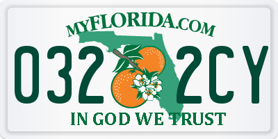 FL license plate 0322CY