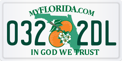 FL license plate 0322DL