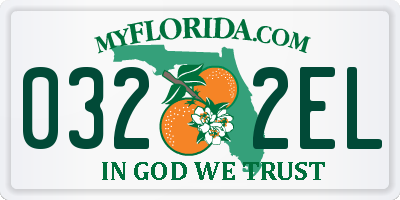 FL license plate 0322EL