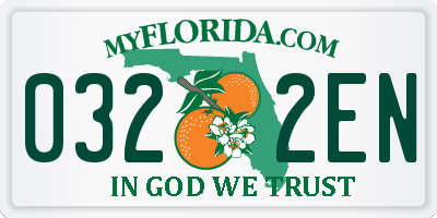 FL license plate 0322EN