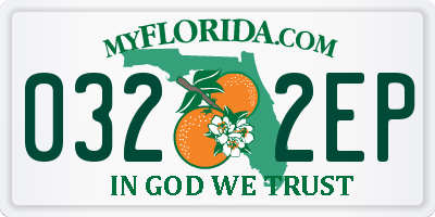 FL license plate 0322EP