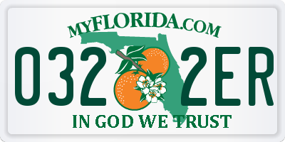 FL license plate 0322ER