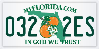 FL license plate 0322ES