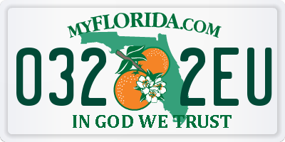 FL license plate 0322EU