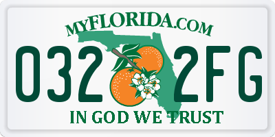 FL license plate 0322FG