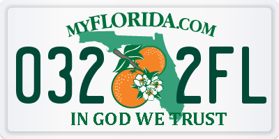 FL license plate 0322FL