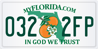 FL license plate 0322FP