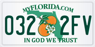 FL license plate 0322FV