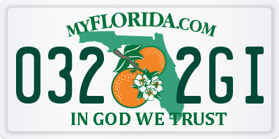 FL license plate 0322GI