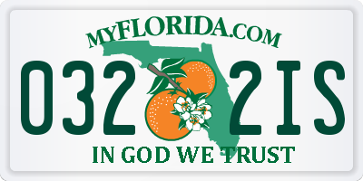 FL license plate 0322IS