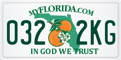 FL license plate 0322KG