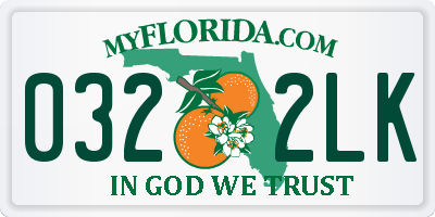 FL license plate 0322LK