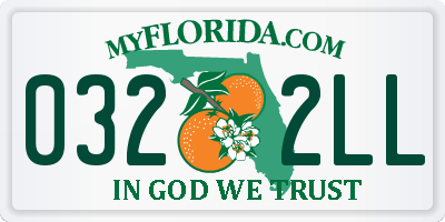 FL license plate 0322LL