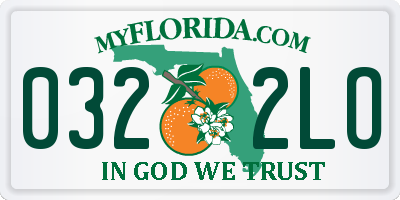 FL license plate 0322LO