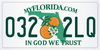 FL license plate 0322LQ