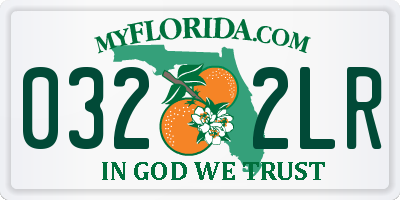 FL license plate 0322LR