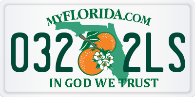 FL license plate 0322LS