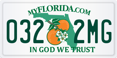 FL license plate 0322MG