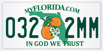 FL license plate 0322MM