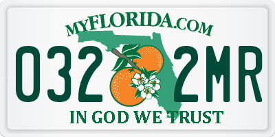 FL license plate 0322MR
