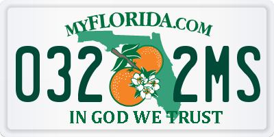 FL license plate 0322MS