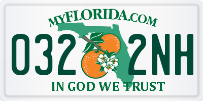 FL license plate 0322NH