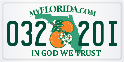 FL license plate 0322OI