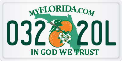FL license plate 0322OL
