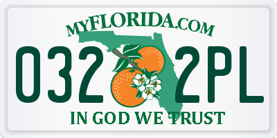 FL license plate 0322PL