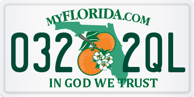 FL license plate 0322QL