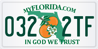 FL license plate 0322TF