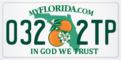 FL license plate 0322TP