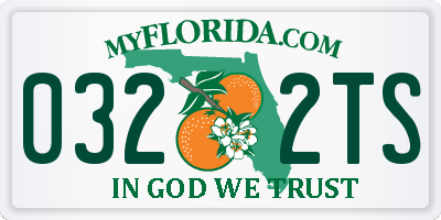 FL license plate 0322TS