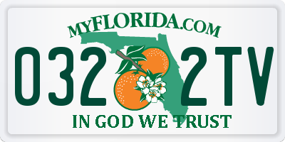 FL license plate 0322TV