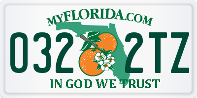 FL license plate 0322TZ