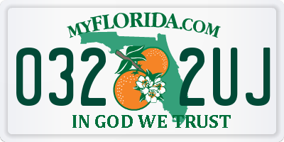 FL license plate 0322UJ