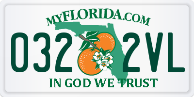 FL license plate 0322VL