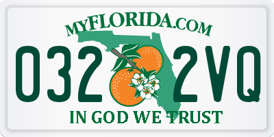 FL license plate 0322VQ