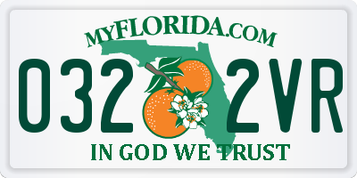 FL license plate 0322VR