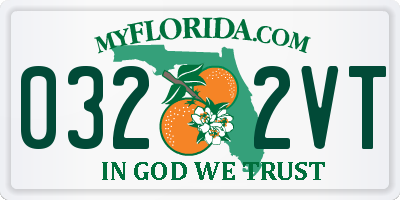 FL license plate 0322VT
