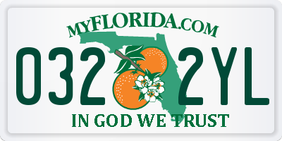 FL license plate 0322YL