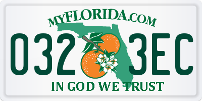 FL license plate 0323EC