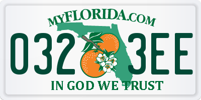 FL license plate 0323EE