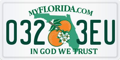 FL license plate 0323EU