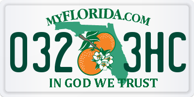 FL license plate 0323HC