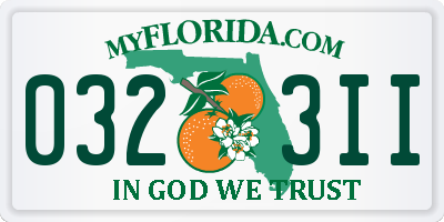 FL license plate 0323II