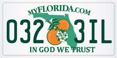 FL license plate 0323IL