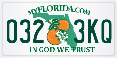 FL license plate 0323KQ