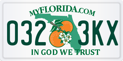 FL license plate 0323KX